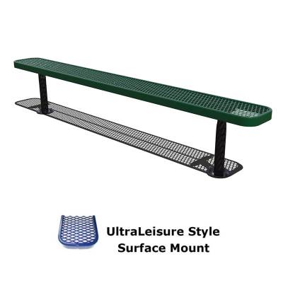 6' and 8' UltraLeisure Backless Bench - Surface and Inground Mount - Image 2