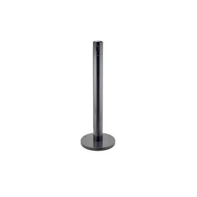 Steel Post Cigarette Receptacle - Powder Coated - Black - Image 1