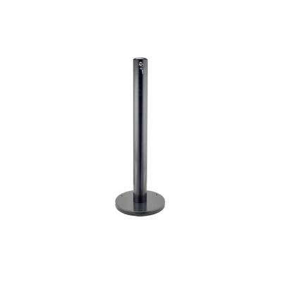 Steel Post Cigarette Receptacle - Powder Coated - Black - Image 2
