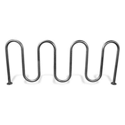 9 Bike Wave Rack - Stainless Steel (1-7/8" O.D.)