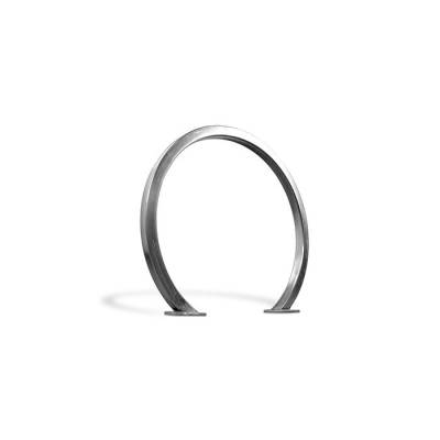 2 Bike Circular Rack - 2" Square Tubing - Stainless Steel - Image 2