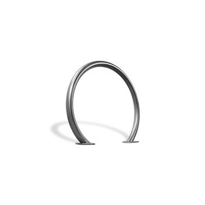 2 Bike Circular Rack - 2-3/8" Round Tubing - Stainless Steel