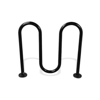 5 Bike Wave Rack - Black Powder-Coat (1.9" O.D.) - Image 2