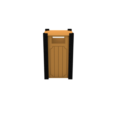 32 Gallon Ridgeview Recycled Plastic Trash Receptacle - Image 2